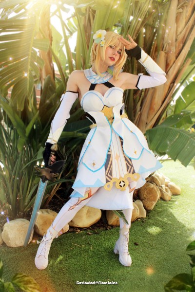 Genshin Impact - Lumine (Travelers Sibling) (Rising Star) Cosplay