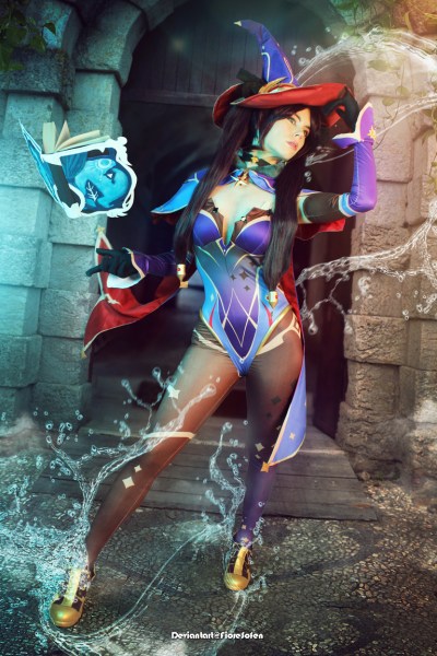 Genshin Impact - Mona (Astral Reflection) (Flowing Fate) Cosplay