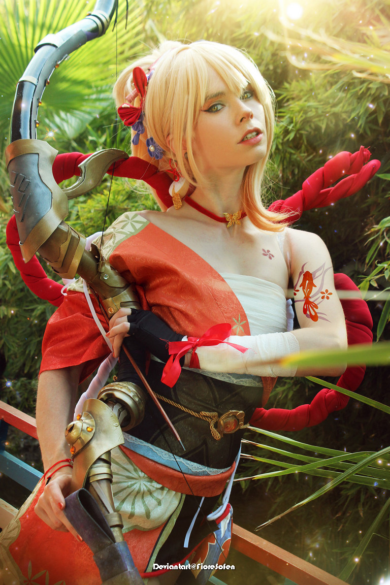 Genshin Impact - Naganohara Yoimiya (Frolicking Flames) (Goldfish Firecracker) Cosplay - authentic view Genshin Impact - Naganohara Yoimiya (Frolicking Flames) (Goldfish Firecracker) Cosplay - authentic view
