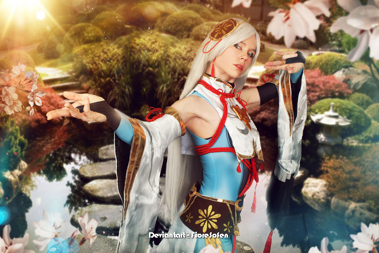 Genshin Impact - Shenhe (Lonesome Transcendence) (Concept) Cosplay - body photo