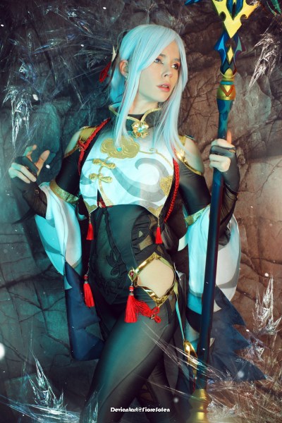 Genshin Impact - Shenhe (Lonesome Transcendence) (The Worlds Shackles) Cosplay