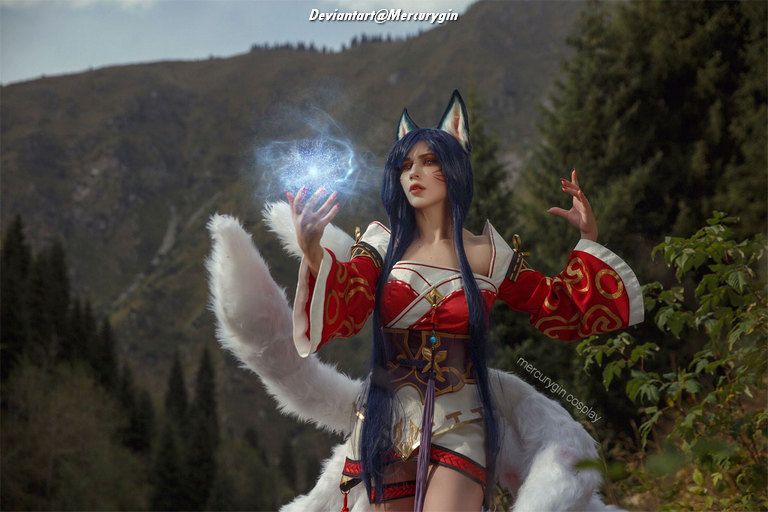 League of Legends - Ahri (The Nine-Tailed Fox) Cosplay - anime costume