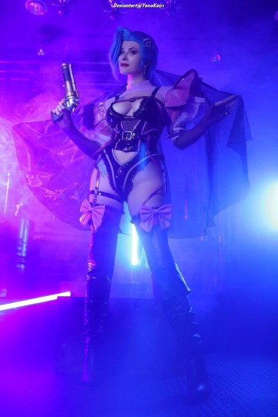 League of Legends - Jinx (The Loose Cannon) (Bride) (Lingerie) Cosplay