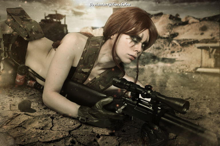 Metal Gear Solid 5 - The Phantom Pain - Sniper &ldquo;Quiet&rdquo; (Tixij) Cosplay - authentic view
