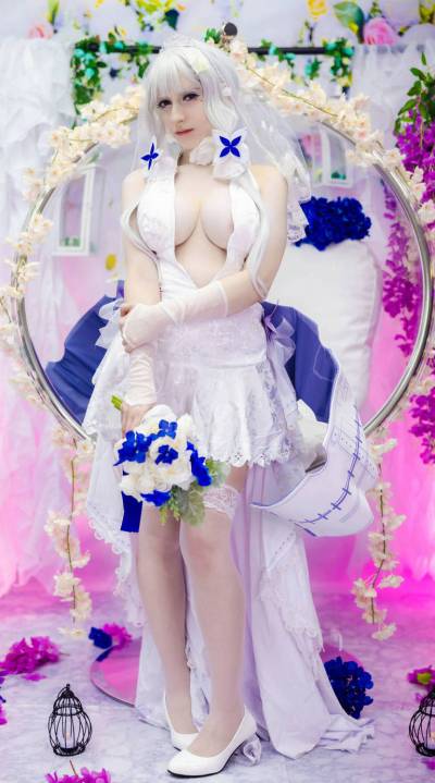 Azur Lane - Illustrious (Wedding) (Bride) Cosplay