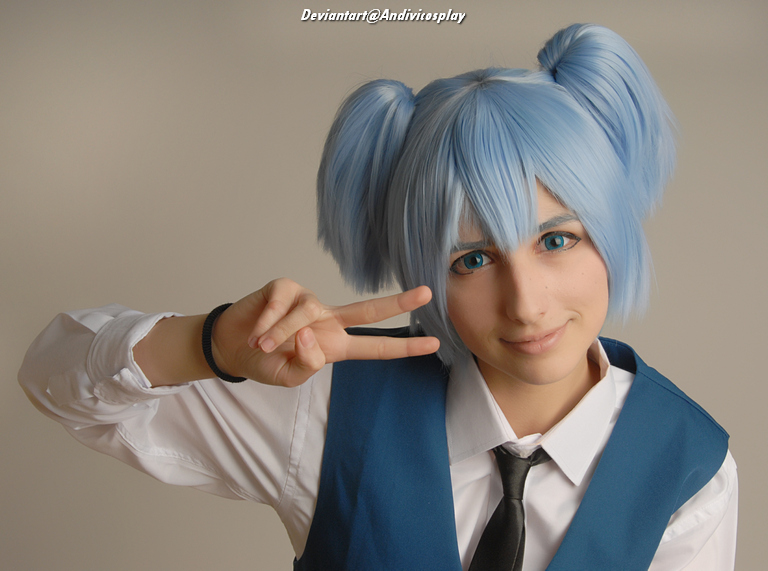 Assassination Classroom - Nagisa Shiota (Androgynous) Cosplay - full length port.