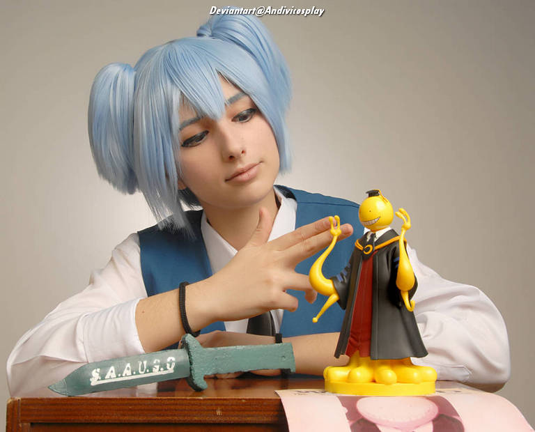 Assassination Classroom - Nagisa Shiota (Androgynous) Cosplay - body photo