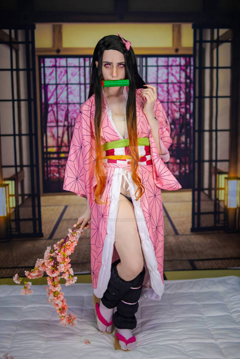 Demon Slayer - Nezuko Kamado (The Chosen Demon) Cosplay - sophisticated portrait