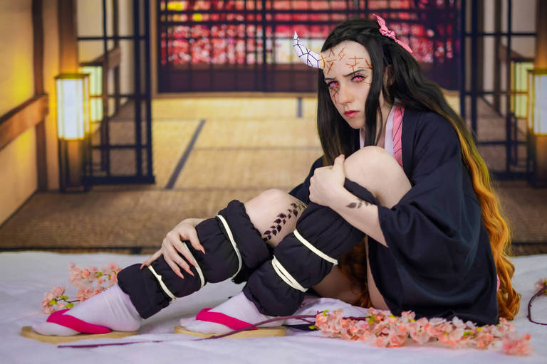Demon Slayer - Nezuko Kamado (The Chosen Demon) Cosplay - premium study