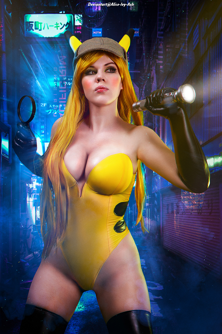 Detective Pikachu - Pikachu Cosplay - premium character study Detective Pikachu - Pikachu Cosplay - premium character study
