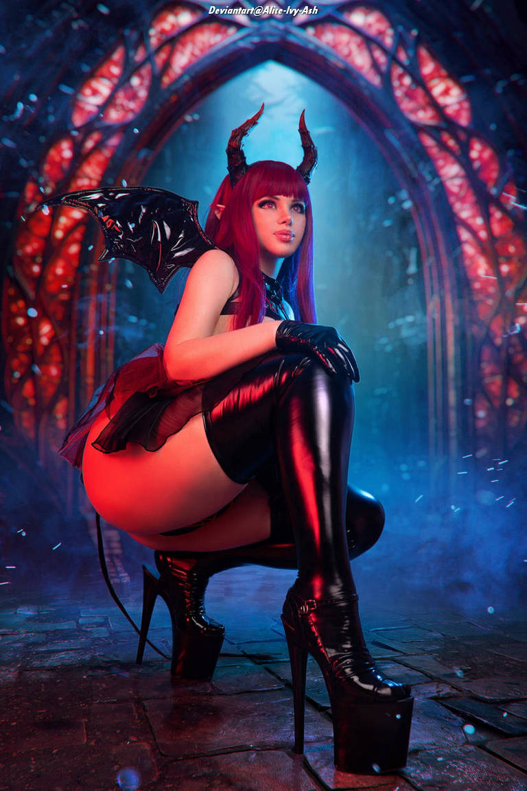 Dungeons &amp; Dragons - Blue Tiefling (Lingerie) Cosplay - sensual aesthetic