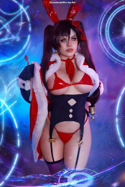 Genshin Impact - Mona (Astral Reflection) (Bunny) (Lingerie) Cosplay