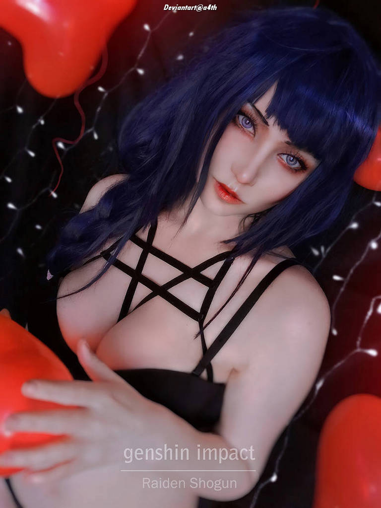 Genshin Impact - Raiden Shogun (Narukamis Law) (Lingerie) Cosplay - design showcase