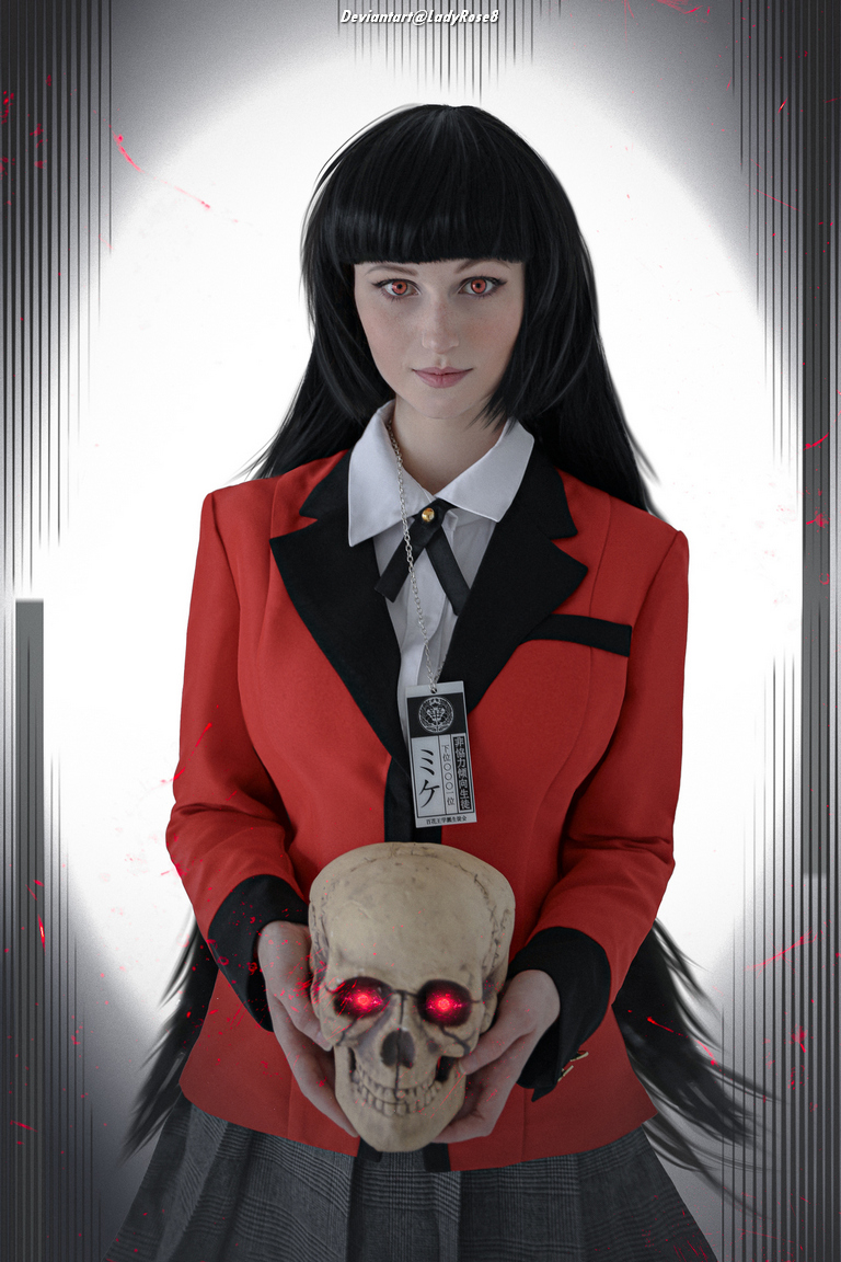 Kakegurui - Compulsive Gambler - Yumeko Jabami Cosplay - full length port.