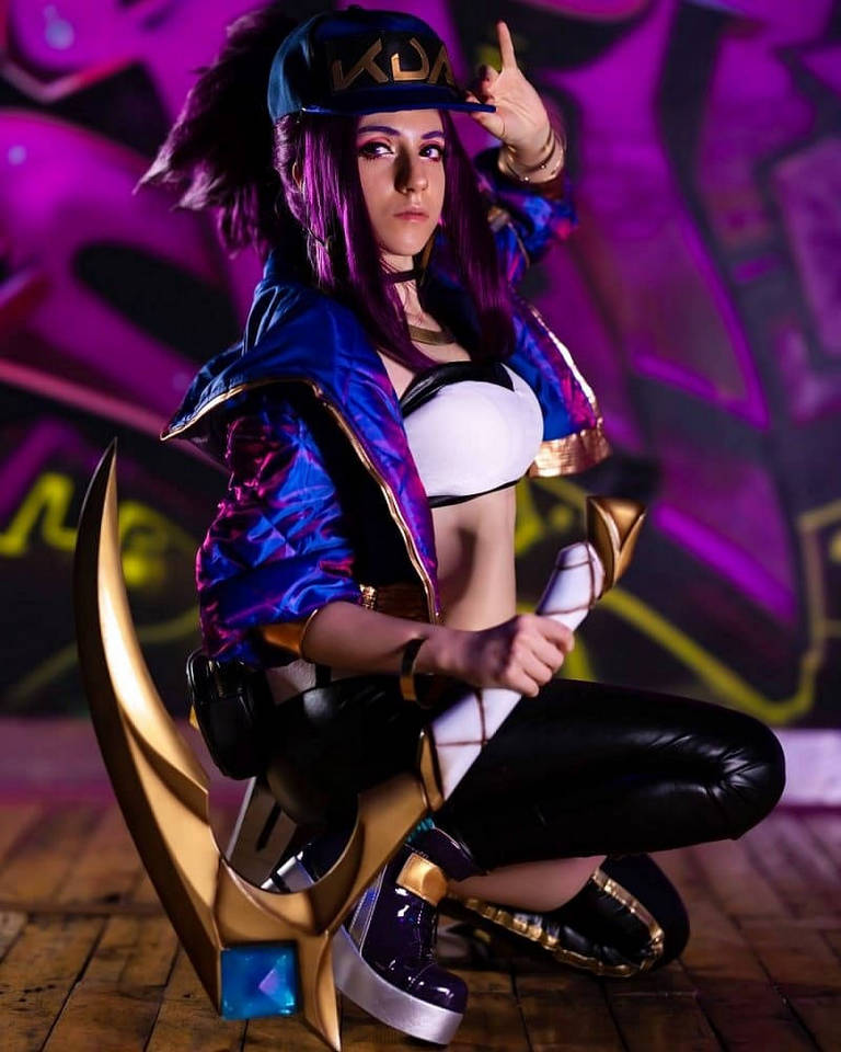 League of Legends - Akali (Akali Jhomen Tethi) (KDA) Cosplay - sophisticated portrait League of Legends - Akali (Akali Jhomen Tethi) (KDA) Cosplay - sophisticated portrait