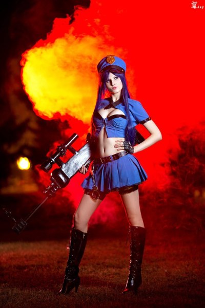 League of Legends - Caitlyn Kiramman (The Sheriff of Piltover) (Officer) Cosplay