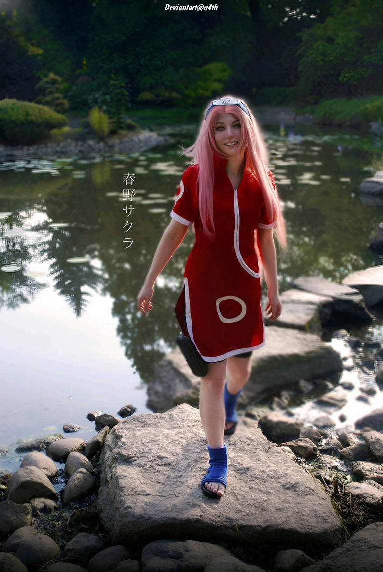 Naruto Shippuden - Sakura Haruno Cosplay - full body character photo Naruto Shippuden - Sakura Haruno Cosplay - full body character photo