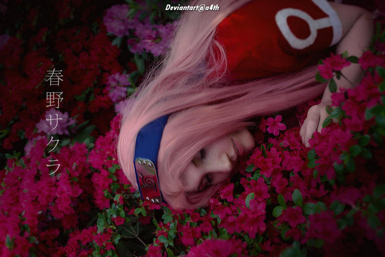 Naruto Shippuden - Sakura Haruno Cosplay - full body character photo Naruto Shippuden - Sakura Haruno Cosplay - full body character photo