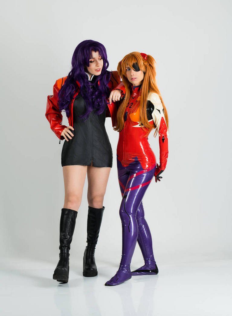 Neon Genesis Evangelion - Asuka Langley Sohryu &amp; Misato Katsuragi Cosplay - portrait photo