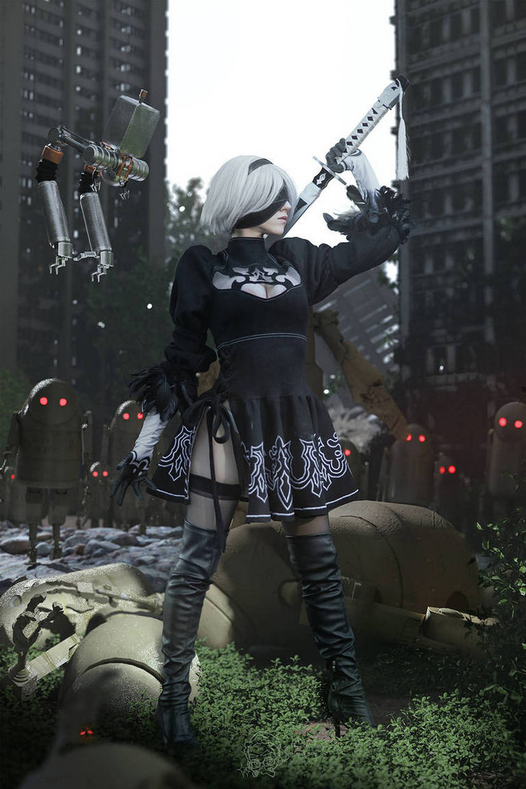 NieR AutomatA - 2B (YoRHa No.2 Type-B) Cosplay - character analysis