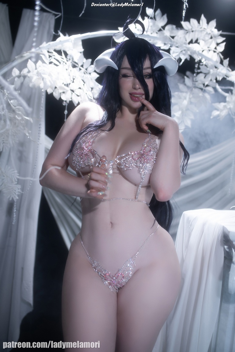 Overlord - Albedo (Lingerie) Cosplay - sensual boudoir aesthetic