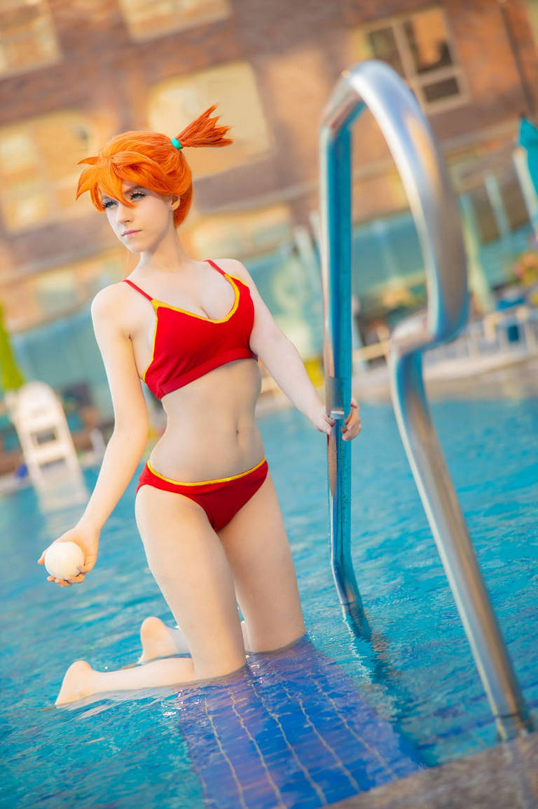 Pokemon - Misty Williams (Swimsuit) Cosplay - cinematic portrait