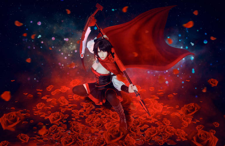 RWBY - Ruby Rose (Little Red) Cosplay - expressive character portrait RWBY - Ruby Rose (Little Red) Cosplay - expressive character portrait