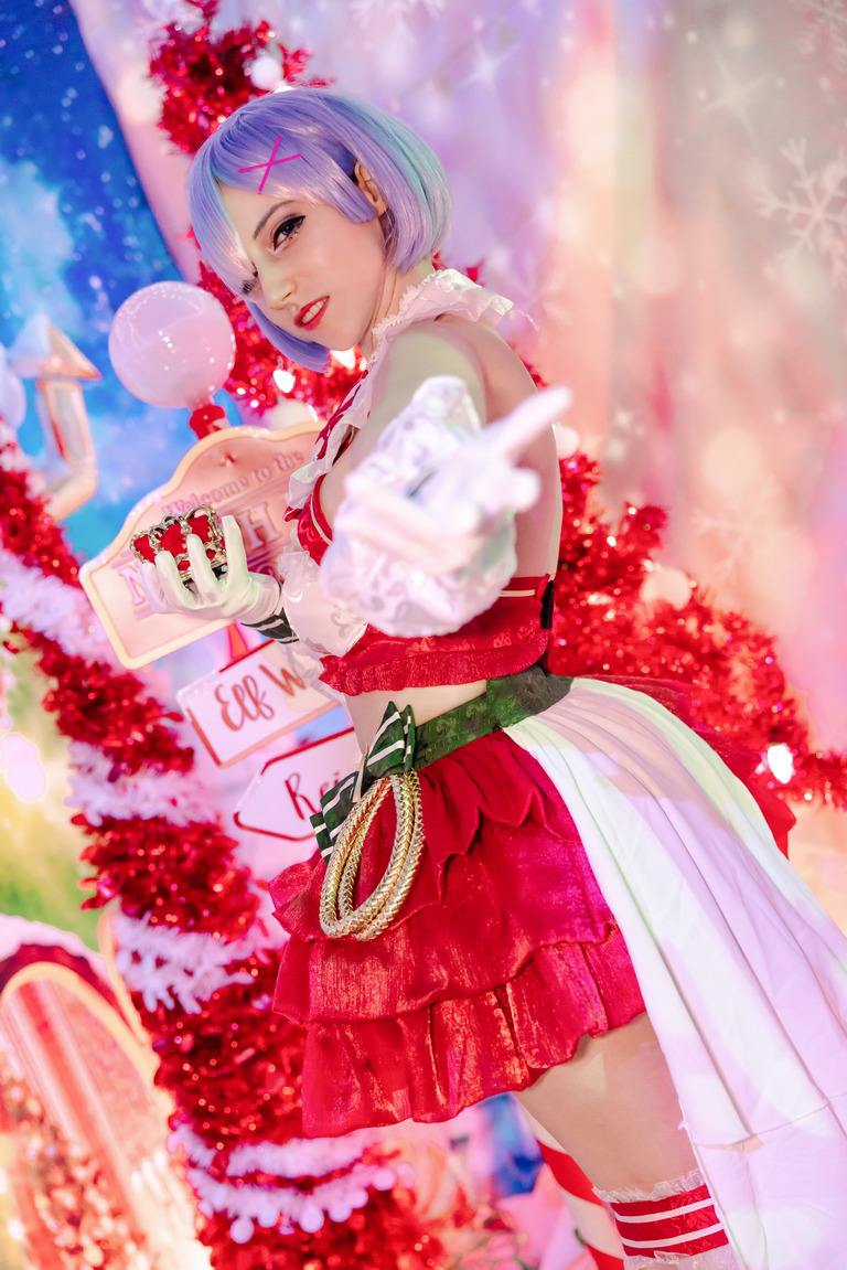 Re Zero - Starting Life in Another World - Rem (Christmas) Cosplay - artistic composition Re Zero - Starting Life in Another World - Rem (Christmas) Cosplay - artistic composition