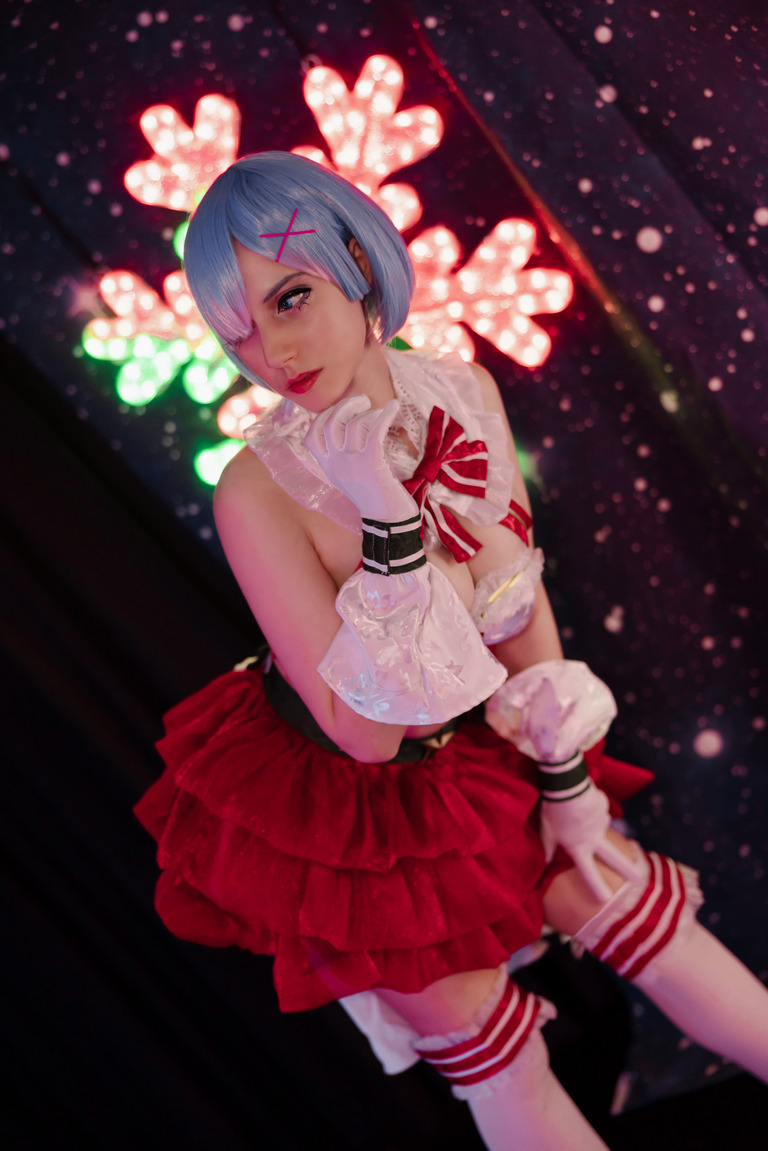 Re Zero - Starting Life in Another World - Rem (Christmas) Cosplay - erotic study Re Zero - Starting Life in Another World - Rem (Christmas) Cosplay - erotic study