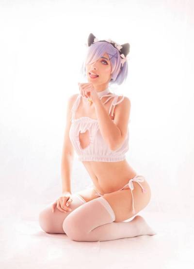 Re Zero - Starting Life in Another World - Rem (Neko) (Lingerie) Cosplay