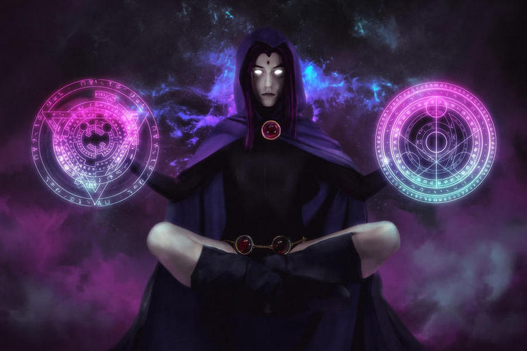 Teen Titans - Raven (Rachel Roth) Cosplay - artistic framing Teen Titans - Raven (Rachel Roth) Cosplay - artistic framing
