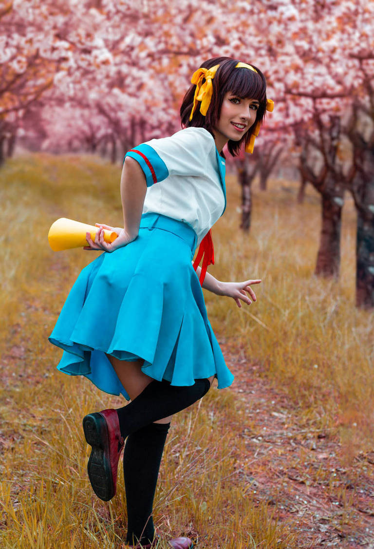 The Melancholy of Haruhi Suzumiya - Haruhi Suzumiya (God Knows) Cosplay - portrait photo