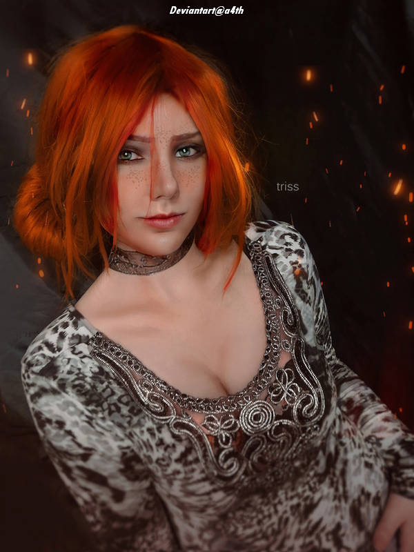 The Witcher 3 - Wild Hunt - Triss Merigold (Fourteenth of the Hill) Cosplay - full body port.
