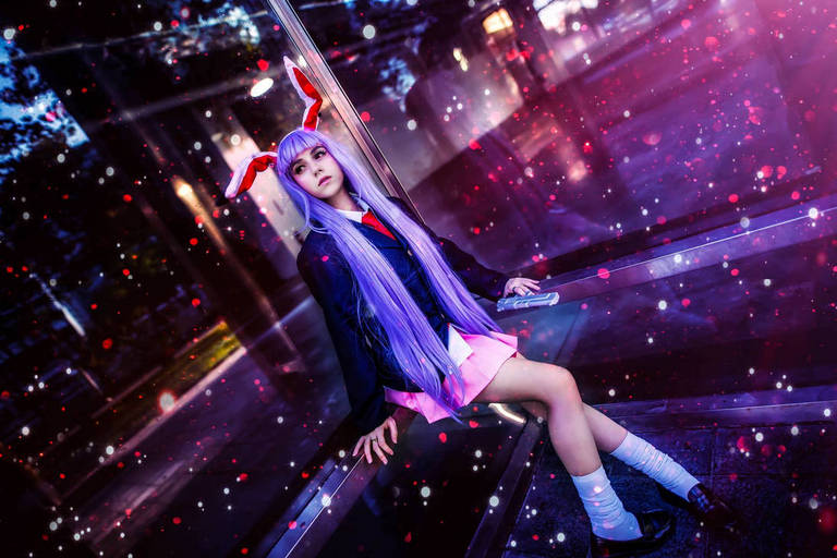 Touhou Project - Reisen Udongein Inaba Cosplay - expressive portrait