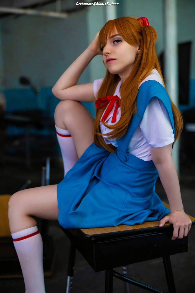 Neon Genesis Evangelion - Asuka Langley Sohryu (School) Cosplay character costume portrait