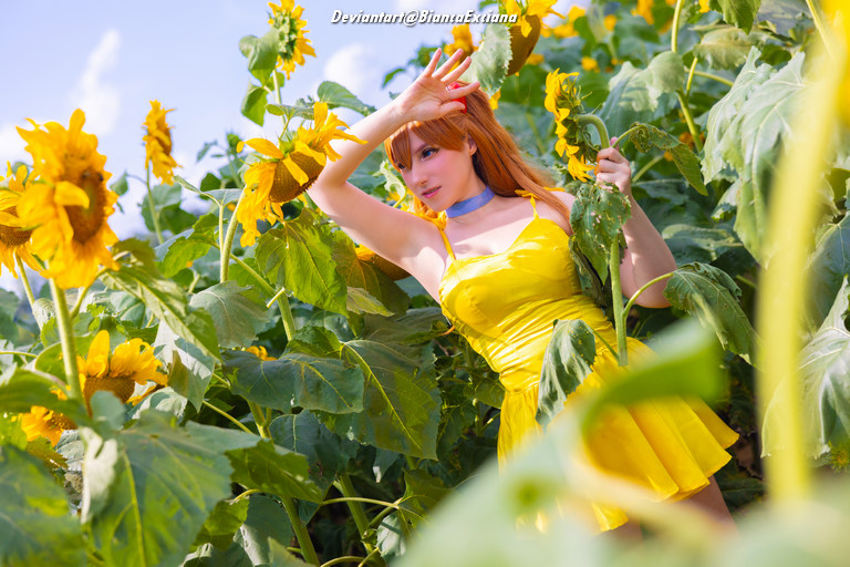 Neon Genesis Evangelion - Asuka Langley Sohryu (Sundress) Cosplay full body character photo