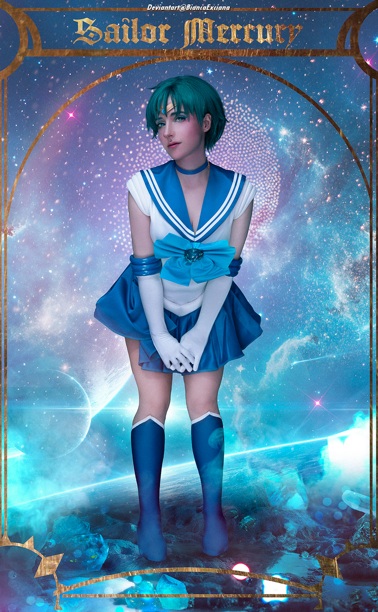 Sailor Moon - Sailor Mercury (Ami Mizuno) Cosplay full length photo