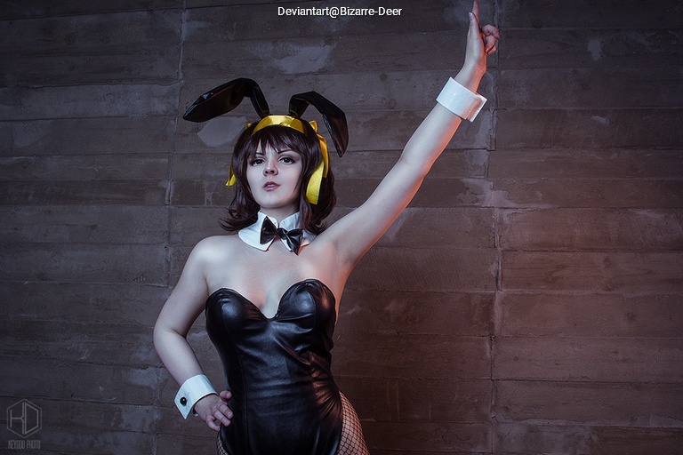 The Melancholy of Haruhi Suzumiya - Haruhi Suzumiya (God Knows) (Bunny) Cosplay full length photo