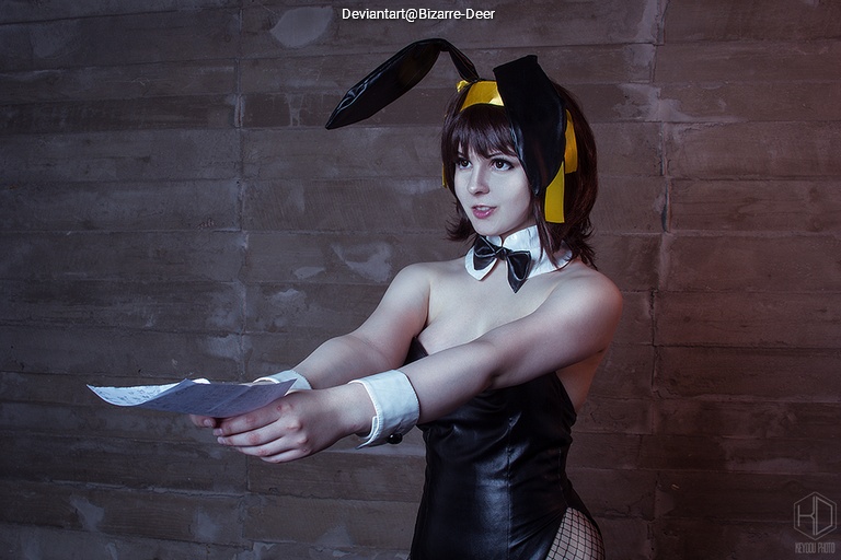 The Melancholy of Haruhi Suzumiya - Haruhi Suzumiya (God Knows) (Bunny) Cosplay character recreation portrait