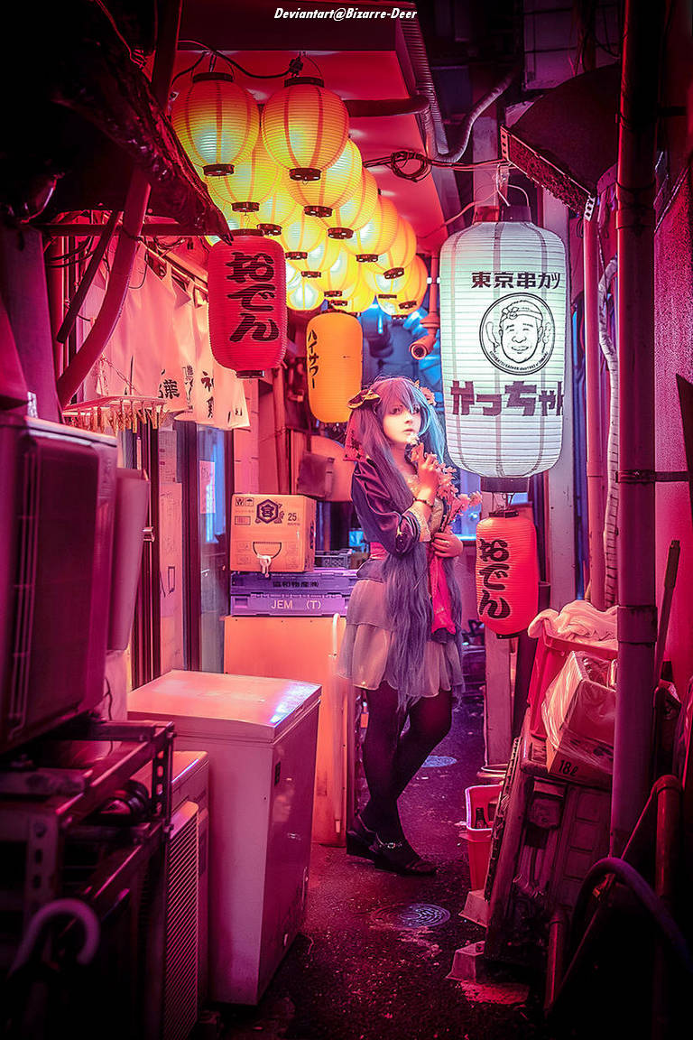 Vocaloid - Hatsune Miku (Kimono) Cosplay costume showcase portrait