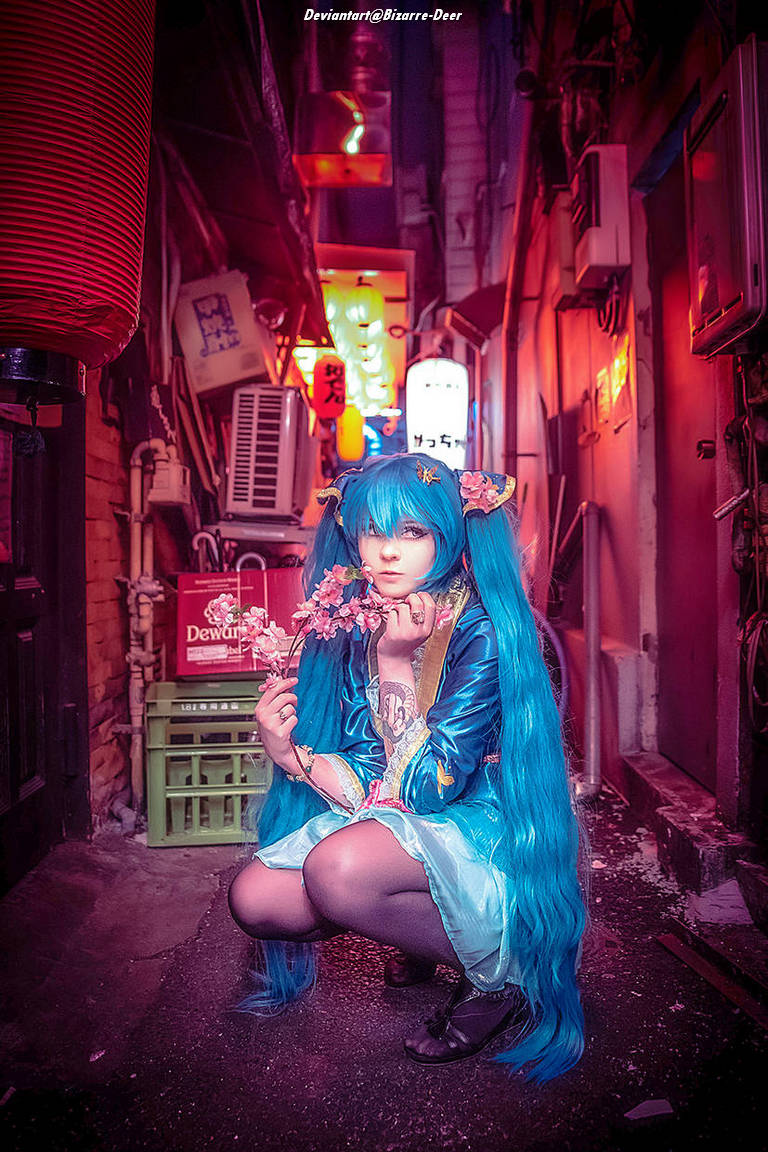 Vocaloid - Hatsune Miku (Kimono) Cosplay character costume portrait