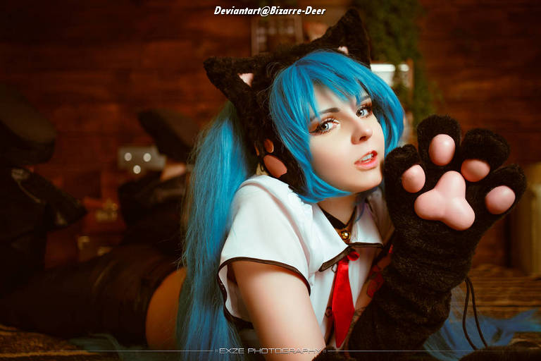 Vocaloid - Hatsune Miku (Nekomimi Switch) Cosplay character portrait photography