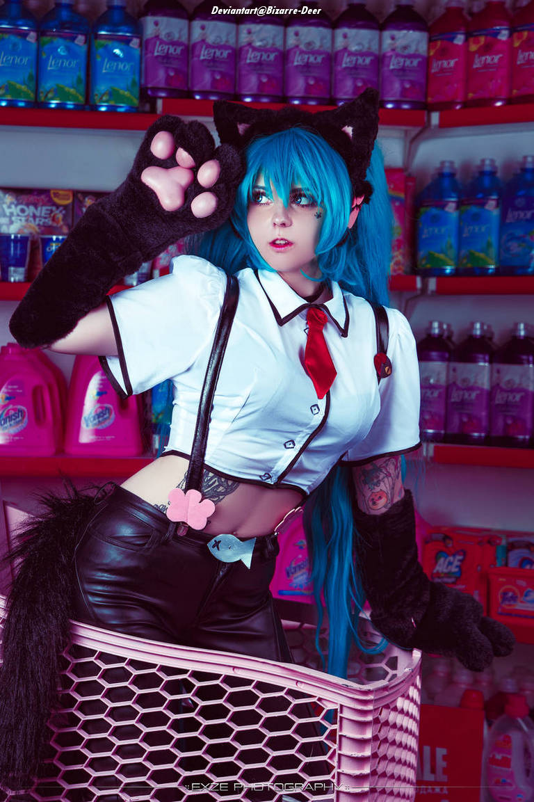 Vocaloid - Hatsune Miku (Nekomimi Switch) Cosplay full length photo