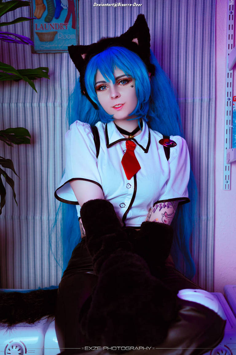 Vocaloid - Hatsune Miku (Nekomimi Switch) Cosplay character recreation portrait