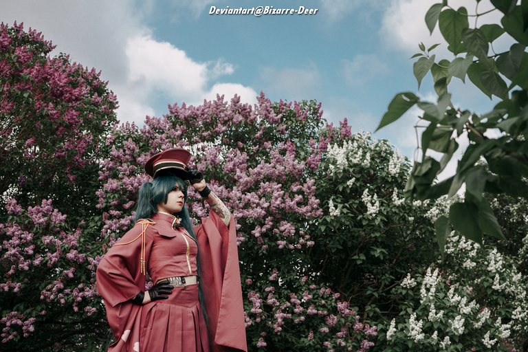 Vocaloid - Hatsune Miku (Senbonzakura) Cosplay full body portrait
