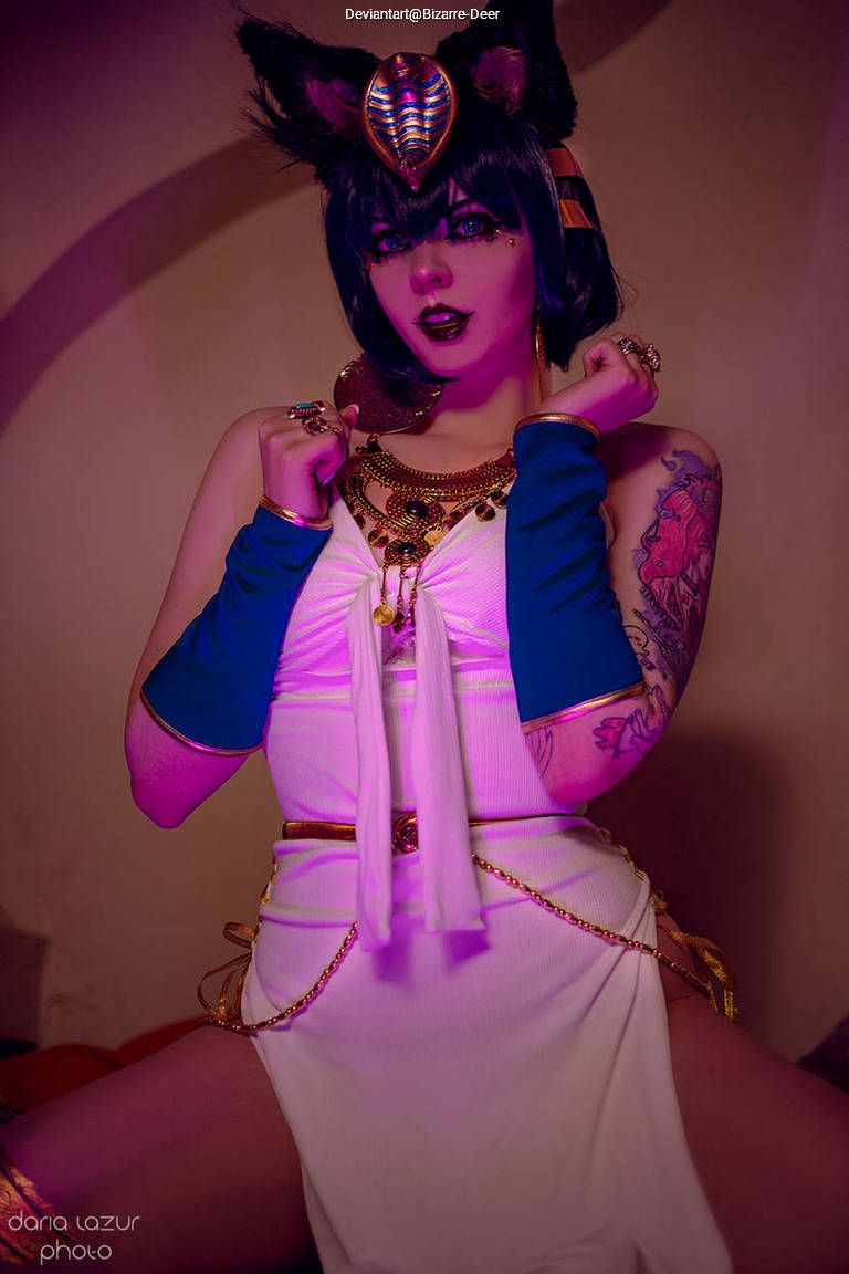 Animal Crossing - Ankha Cosplay character portrait photography
