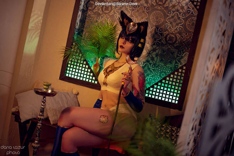 Animal Crossing - Ankha Cosplay costume showcase portrait