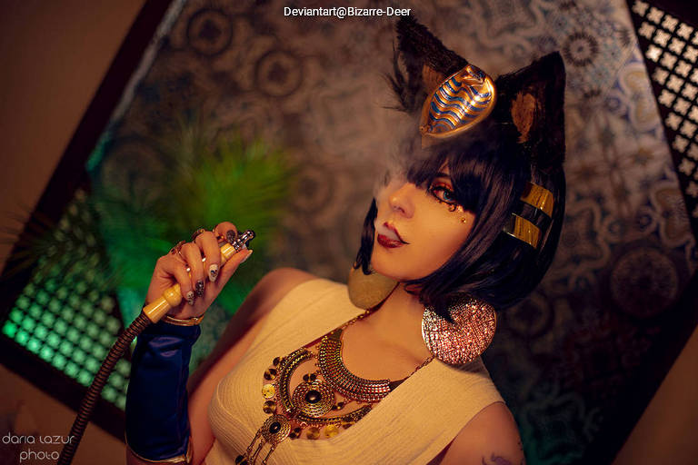Animal Crossing - Ankha Cosplay full body portrait