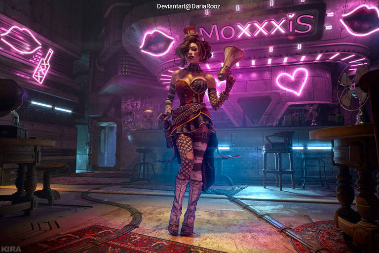 Borderlands 3 - Mad Moxxi Cosplay full length character portrait