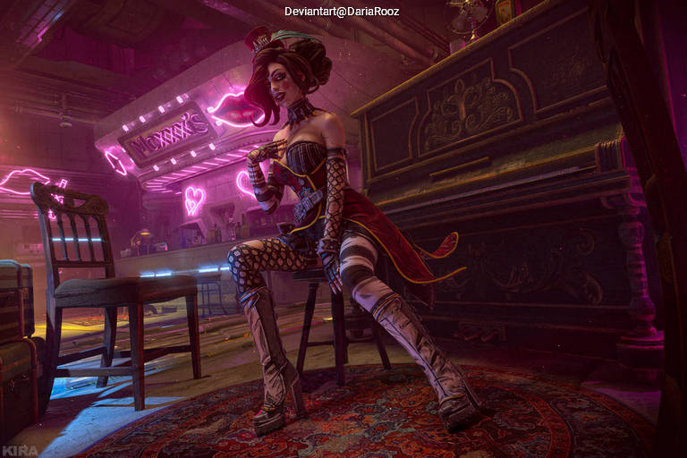 Borderlands 3 - Mad Moxxi Cosplay full body character photo
